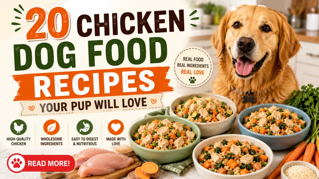 20 Chicken Dog Food Recipes Your Pup Will Love