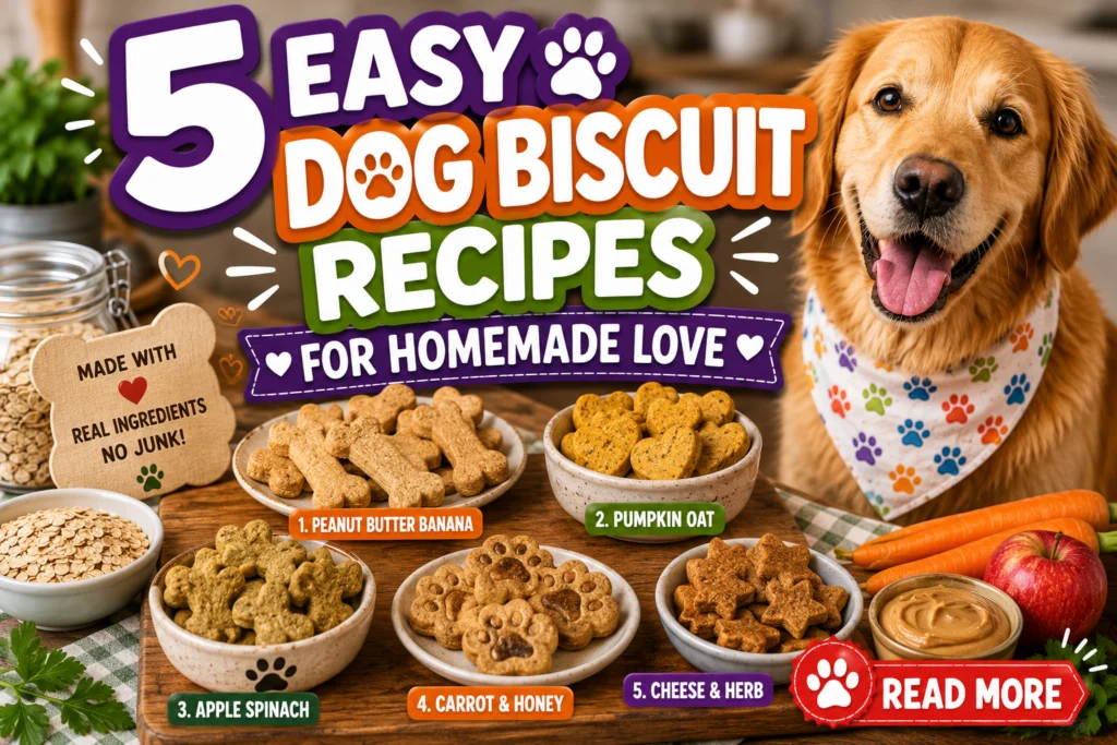5 Easy Dog Biscuit Recipes for Homemade Love