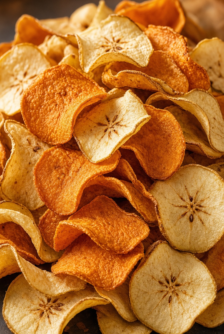 Apple & Sweet Potato Crisps