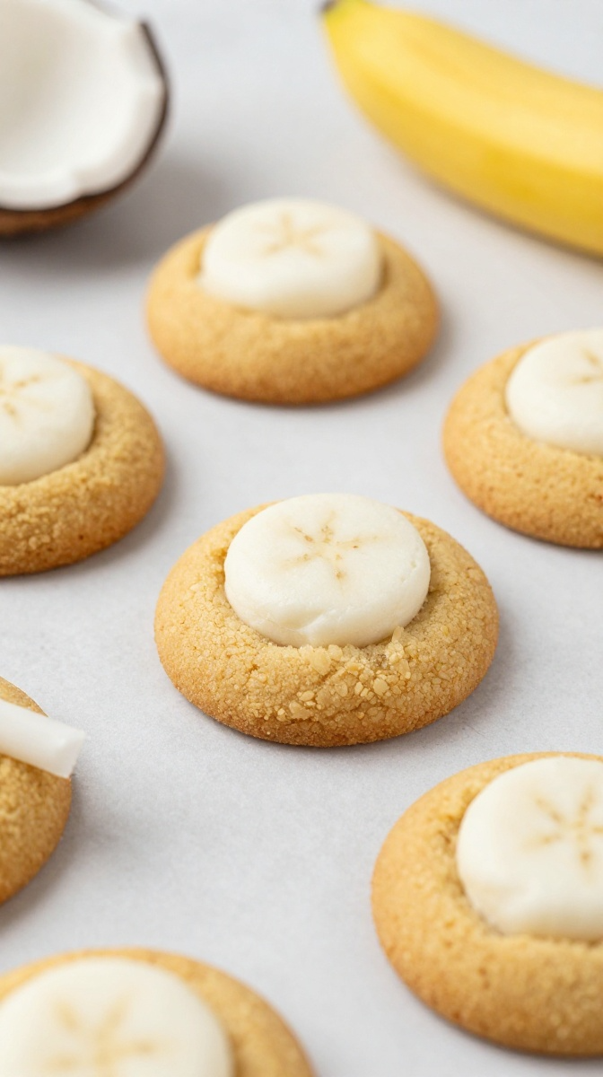 Banana Coconut Soft Cookies