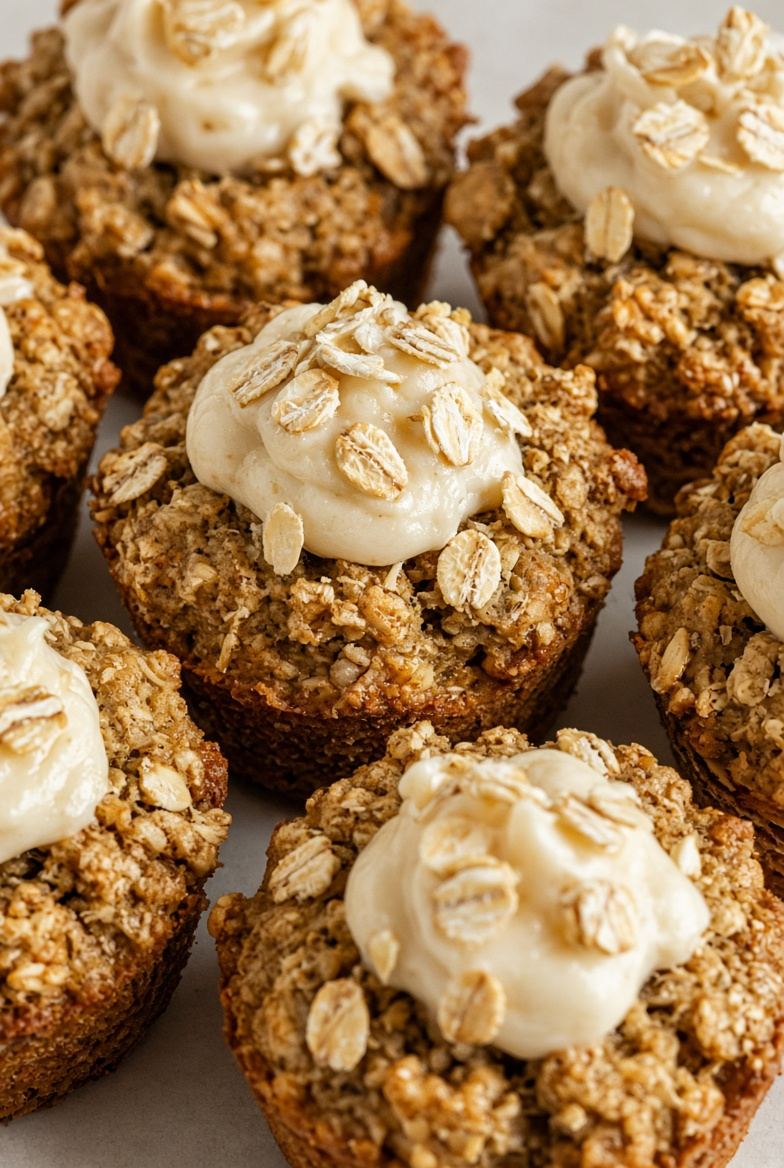Banana Oat Drop Cupcakes