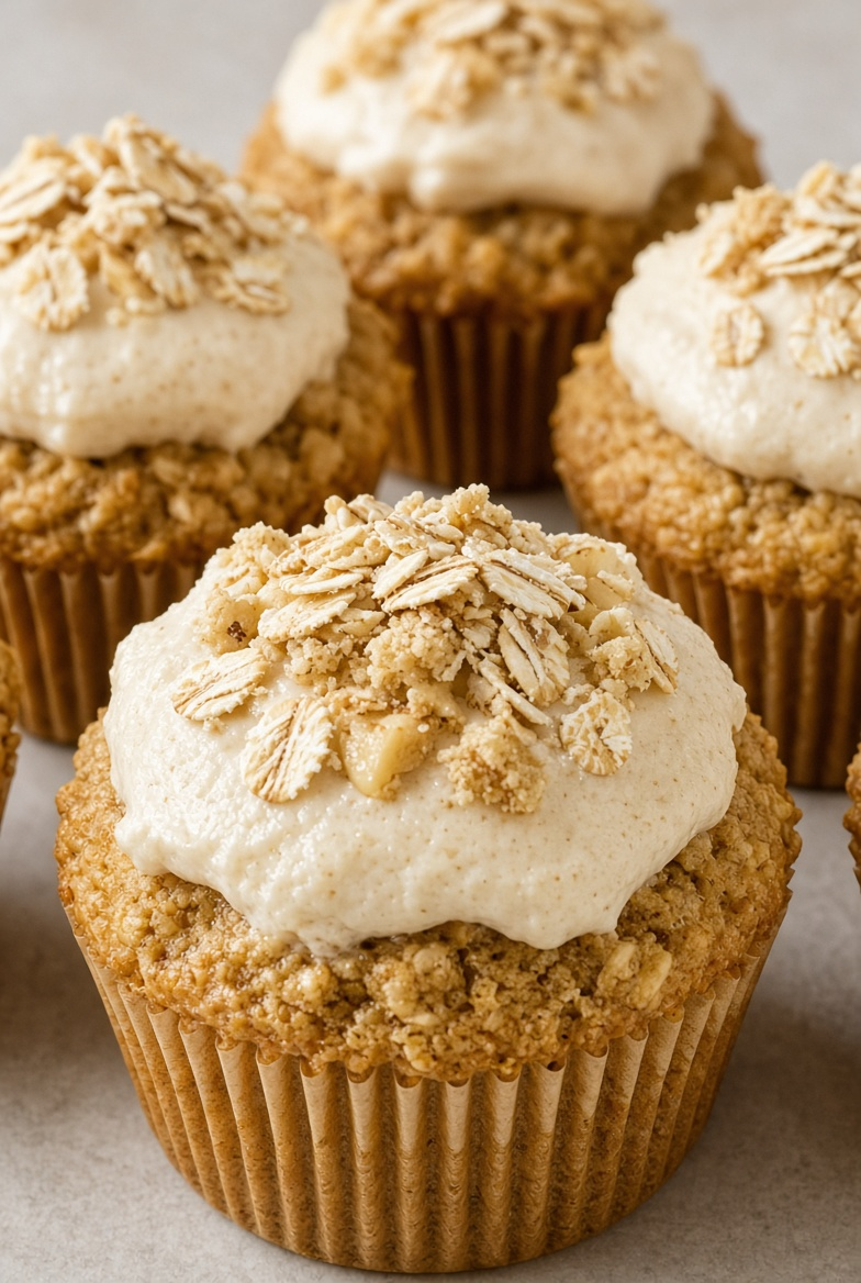 Banana Oat Drop Pupcakes