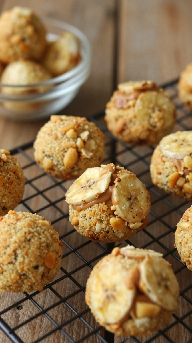 Banana Peanut Butter Bites