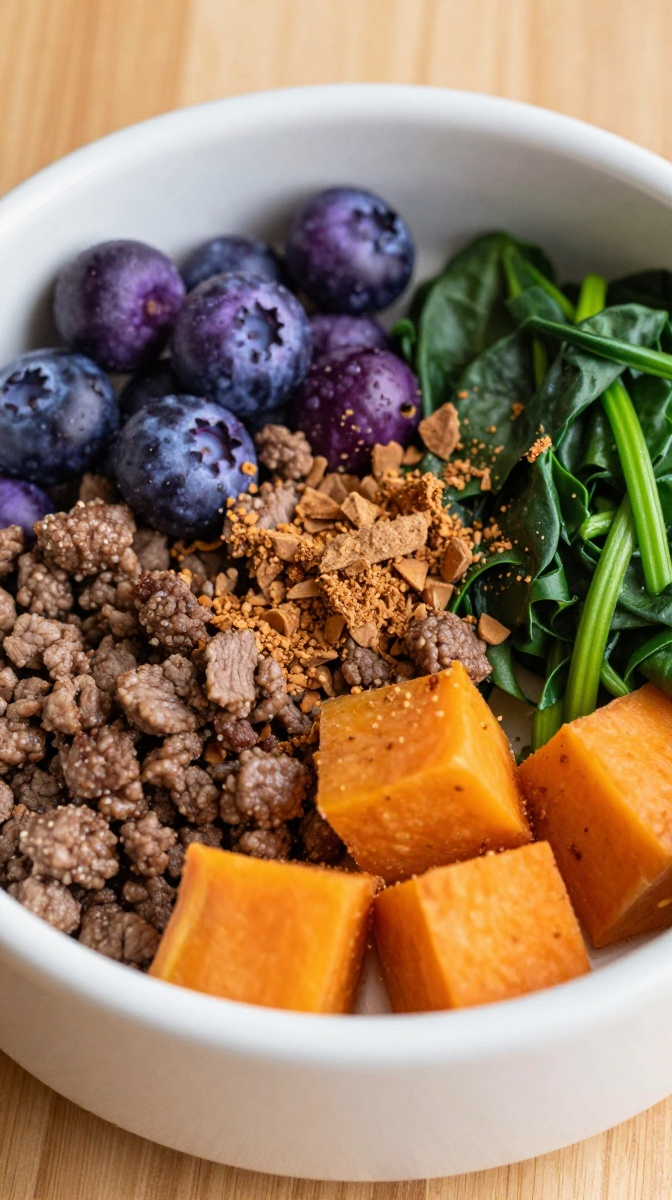 Beef & Blueberry Antioxidant Bowl