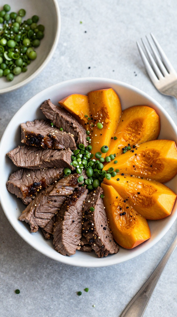 Beef & Pumpkin Power Bowl