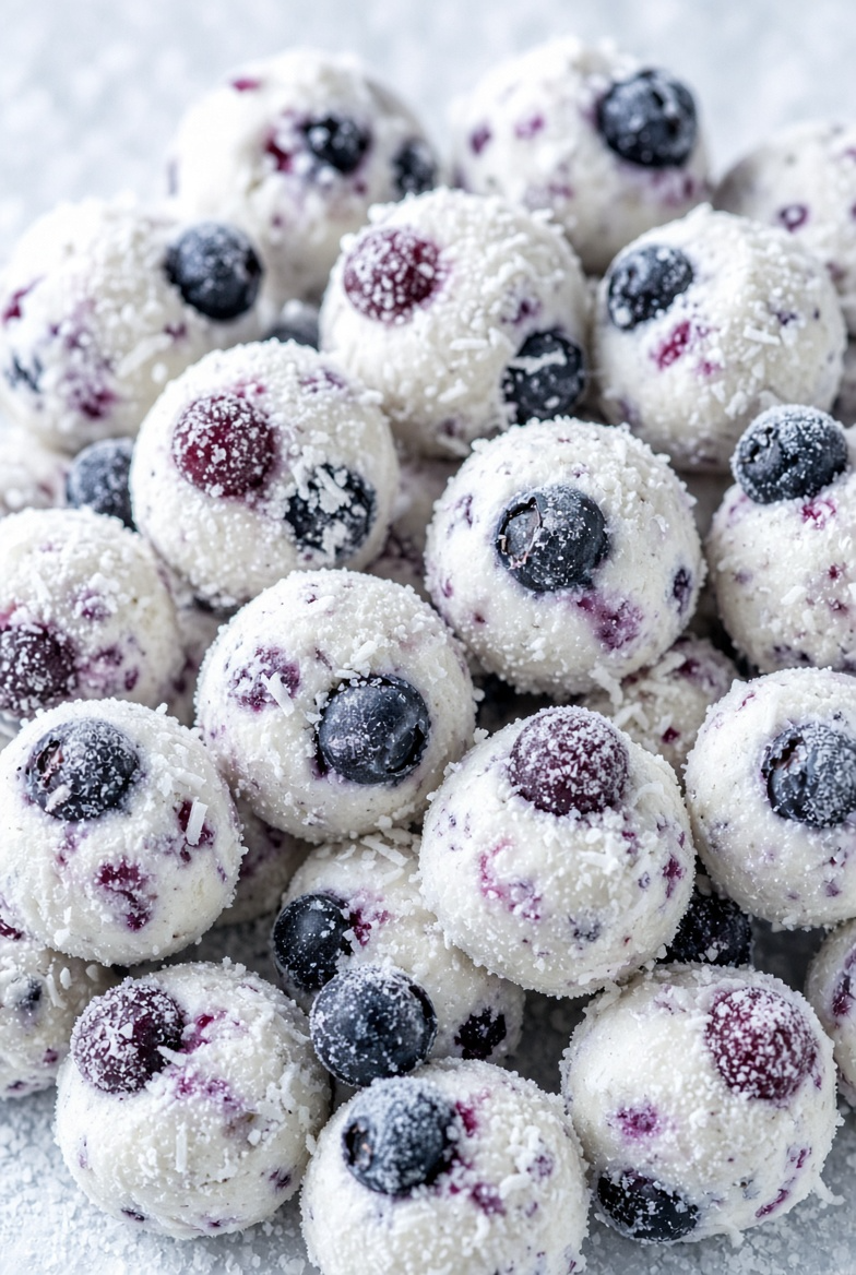 Blueberry Coconut Frozen Drops