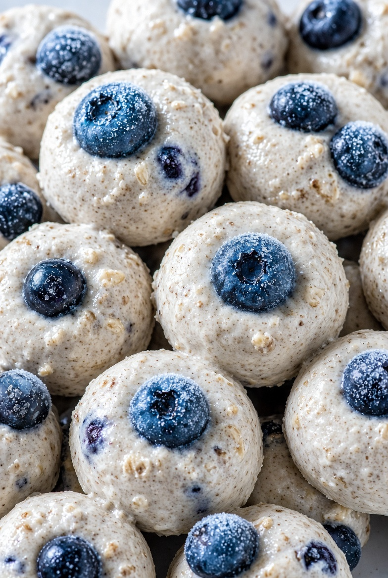 Blueberry Peanut Butter Freezer Treats