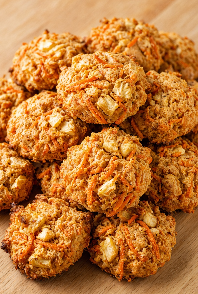 Carrot Apple Mini Biscuits
