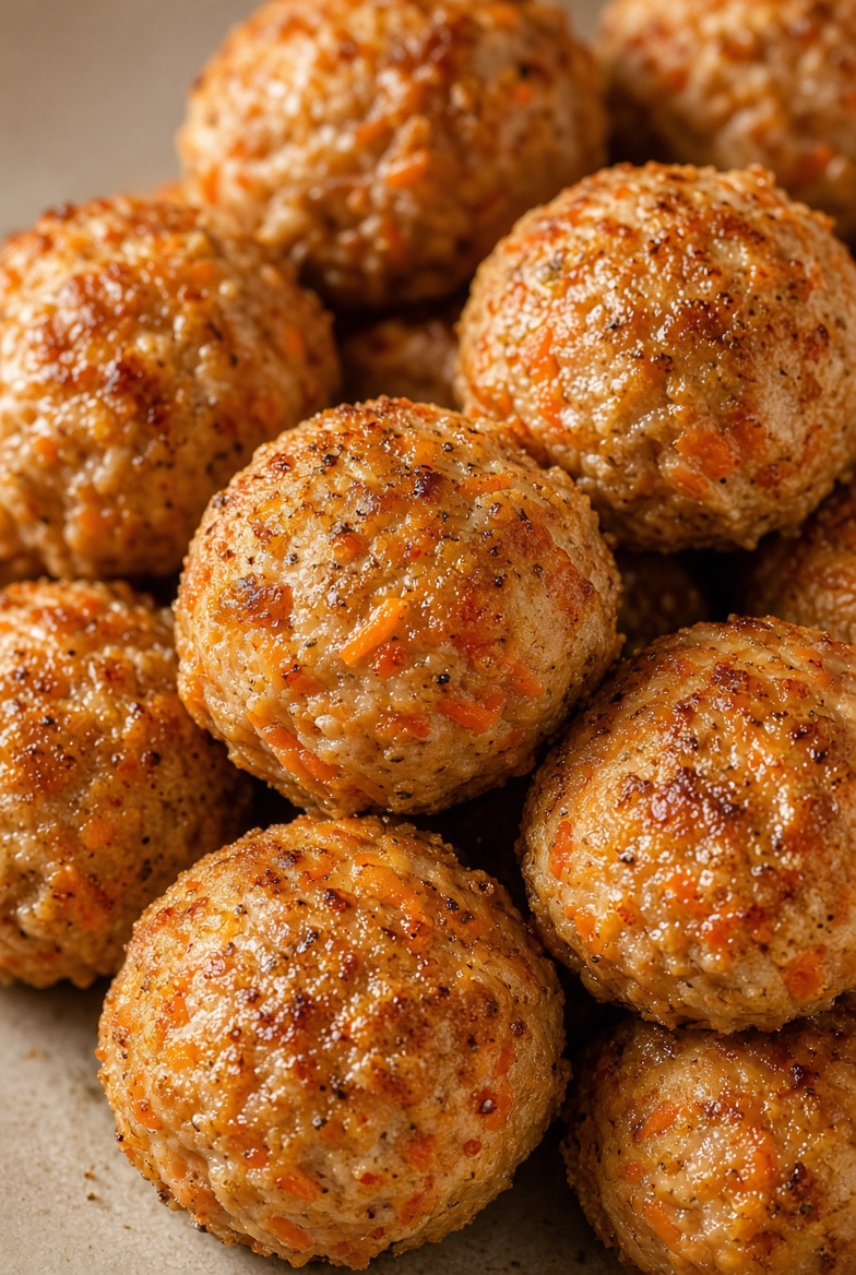 Carrot & Chicken Mini Meatballs