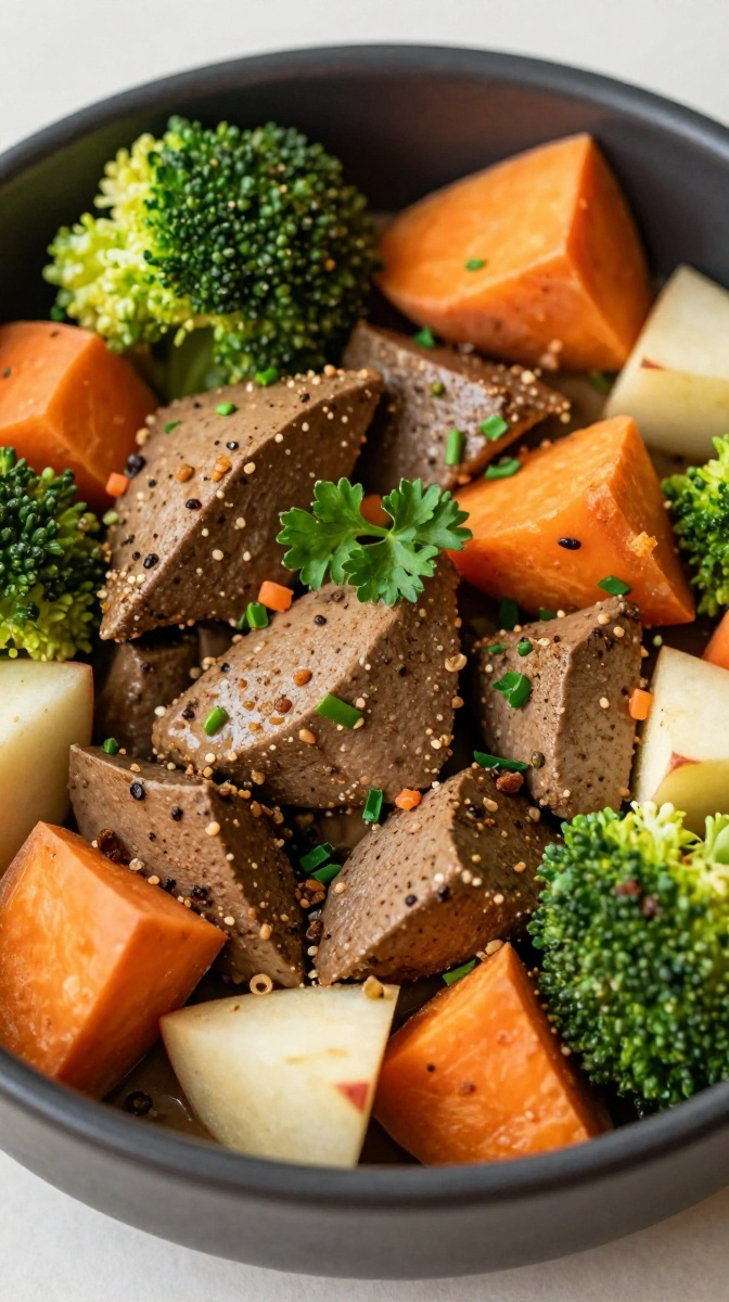 Chicken Liver & Veggie Medley