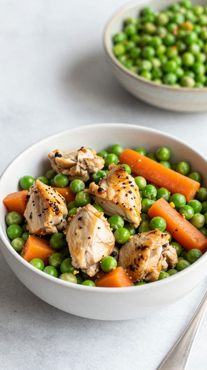 Chicken, Peas & Carrots Bowl