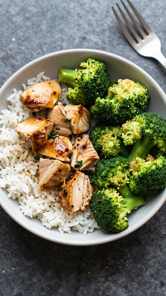 Chicken, Rice & Broccoli Bowl