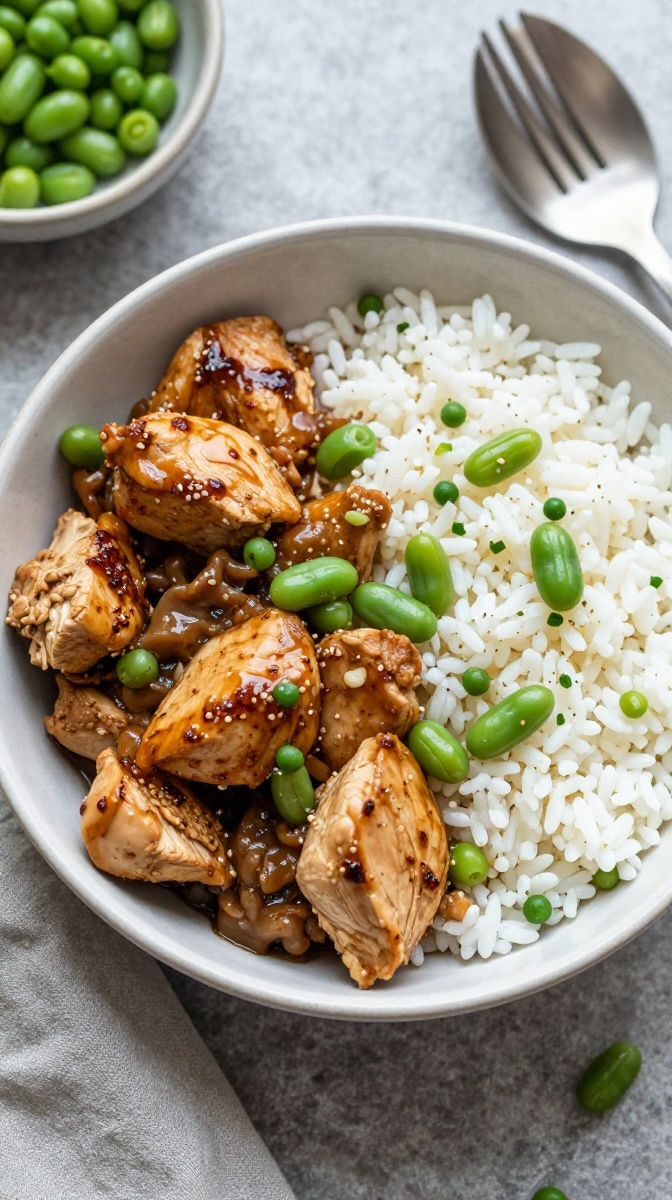 Chicken, Rice & Green Bean Bowl