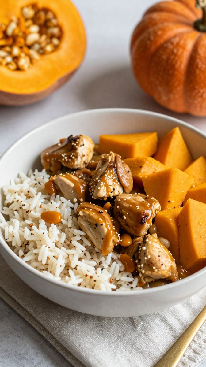 Chicken, Rice & Pumpkin Bowl