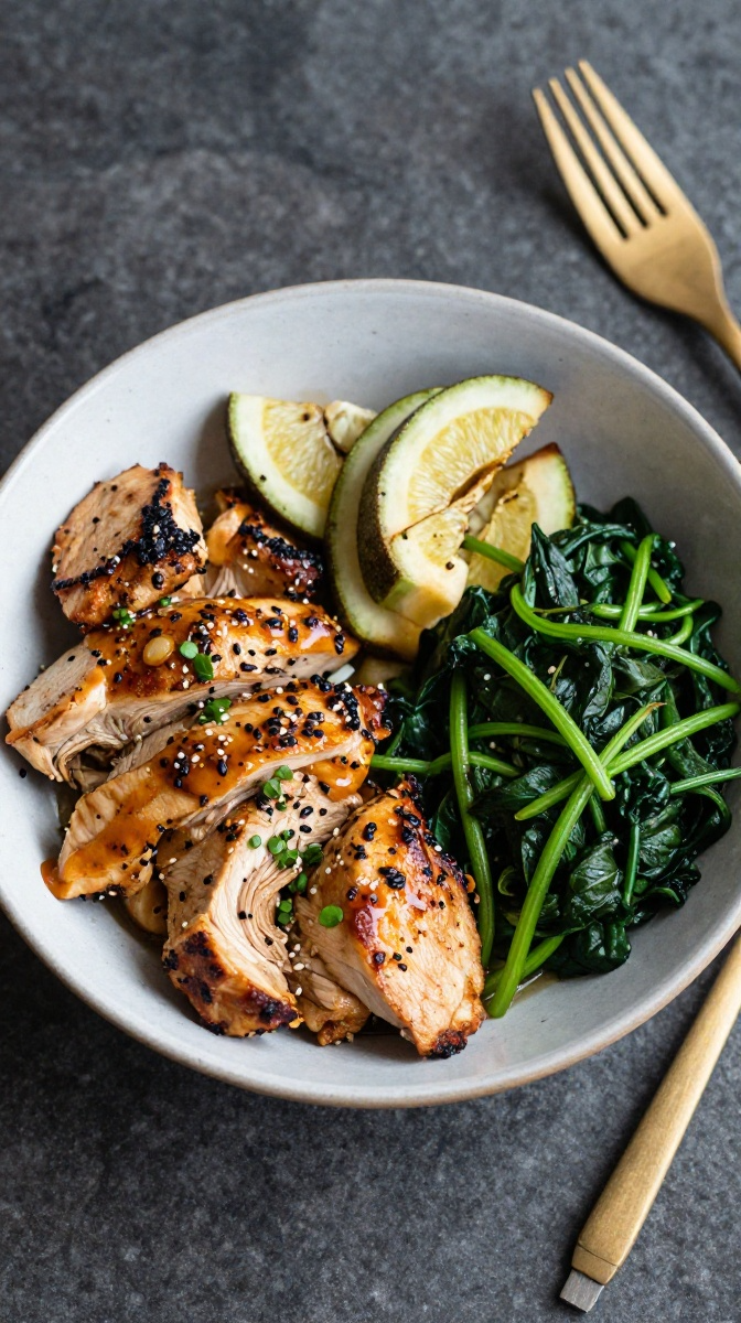 Chicken & Spinach Bowl