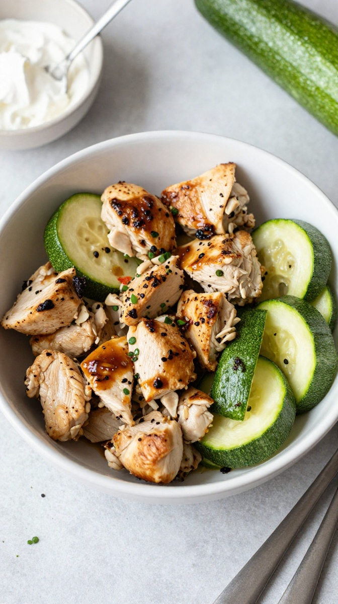 Chicken & Zucchini Bowl