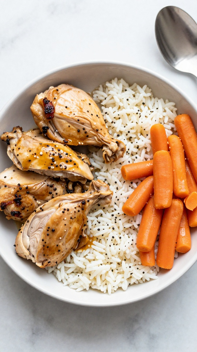 Classic Chicken, Rice & Carrot Bowl