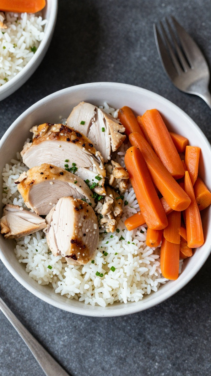 Classic Chicken, Rice & Carrot Bowl