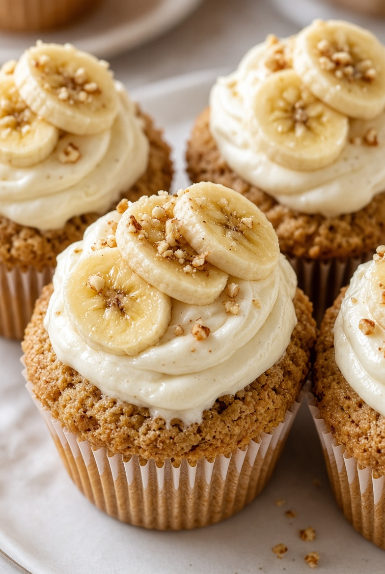 Classic Peanut Butter Banana Pupcakes