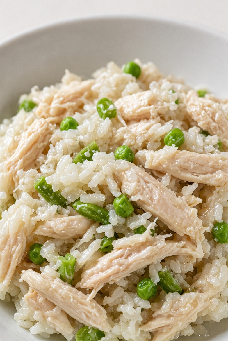 Classic Poached Chicken & White Rice Recovery Bowl
