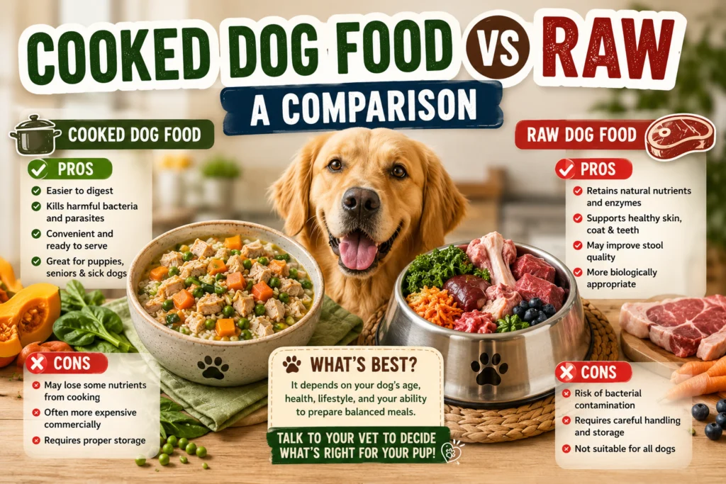 Cooked Dog Food Recipes vs Raw A Comparison