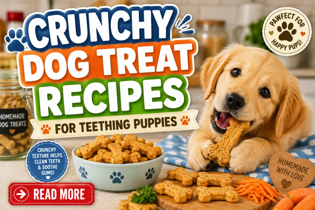 Crunchy Dog Treat Recipes for Teething Puppies