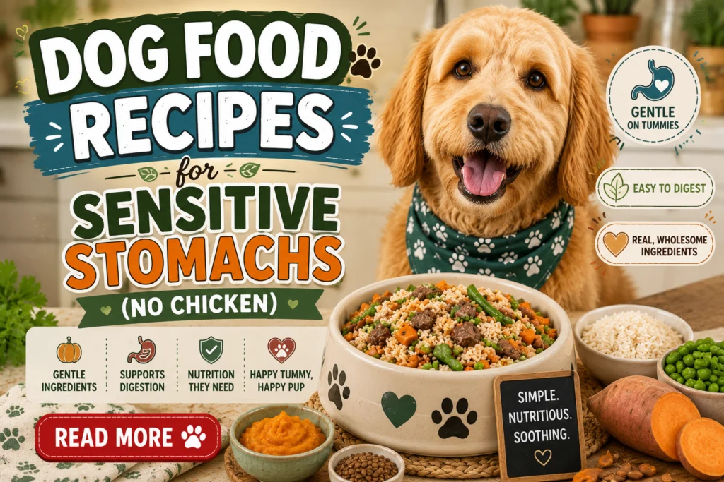 Dog Food Recipes for Sensitive Stomachs (No Chicken)