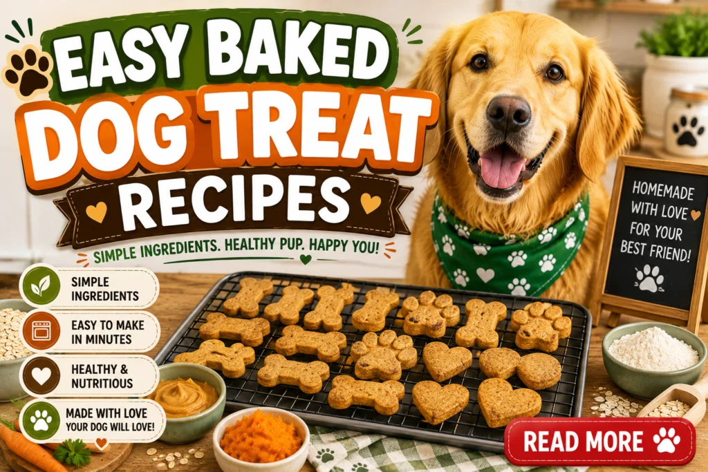 Easy Baked Dog Treat Recipes