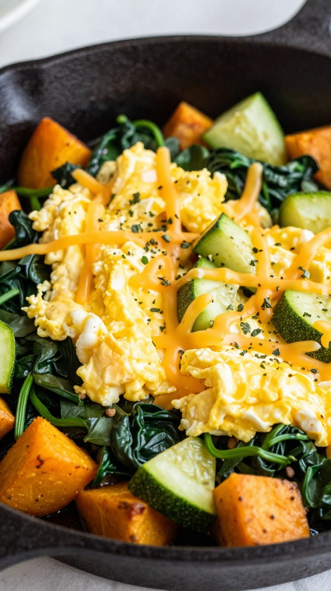 Egg, Veggie & Cheese Breakfast Scramble