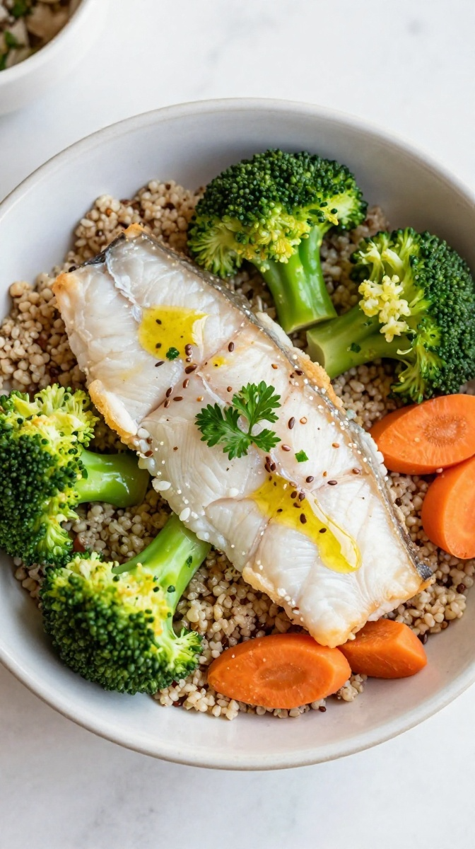 Fish & Quinoa Protein Power Bowl