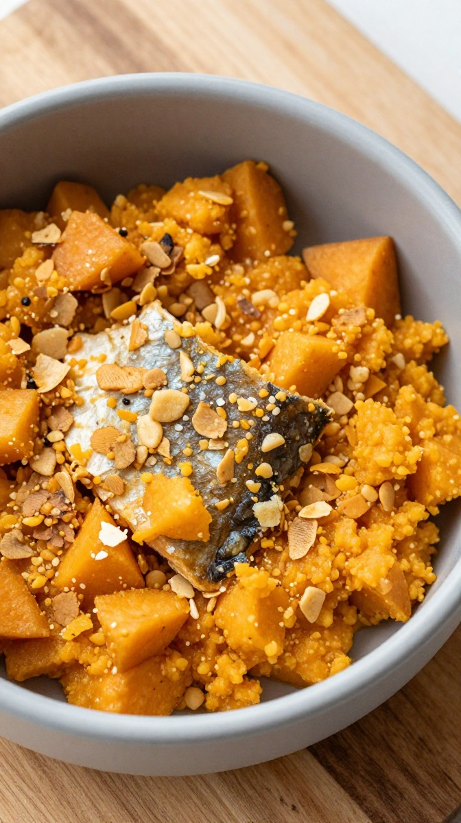 Fish and Sweet Potato Mash