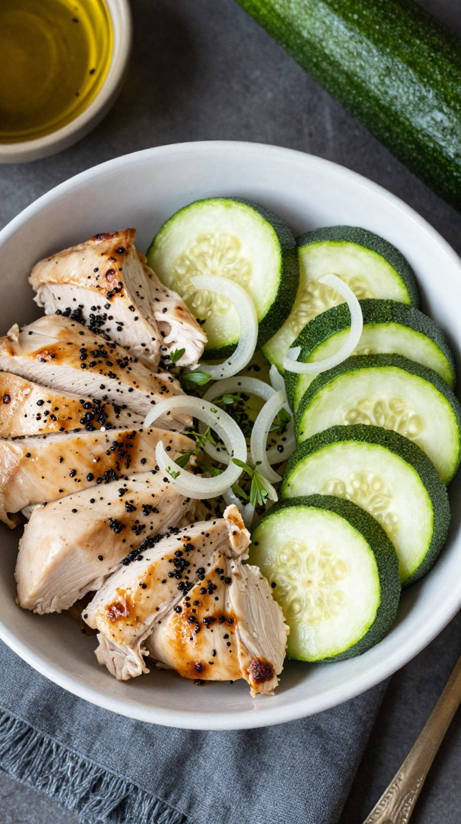 Fresh Chicken & Zucchini Bowl