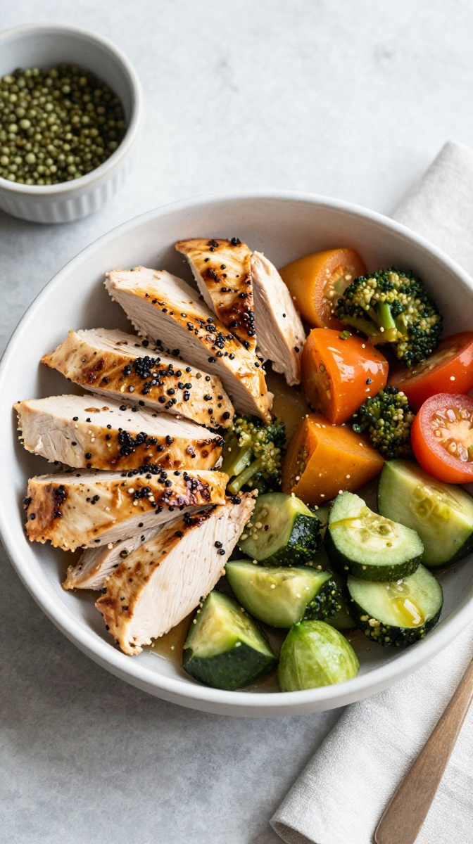 Fresh Ground Chicken & Veggie Bowl