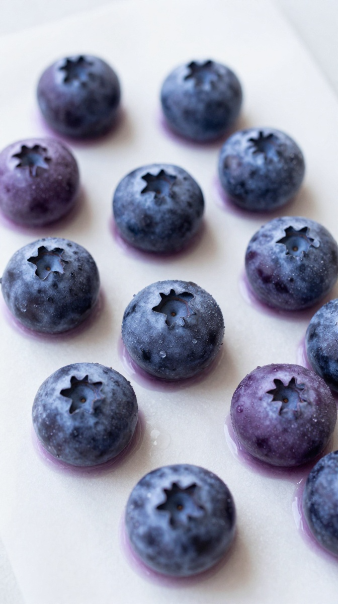 Frozen Blueberry Yogurt Drops