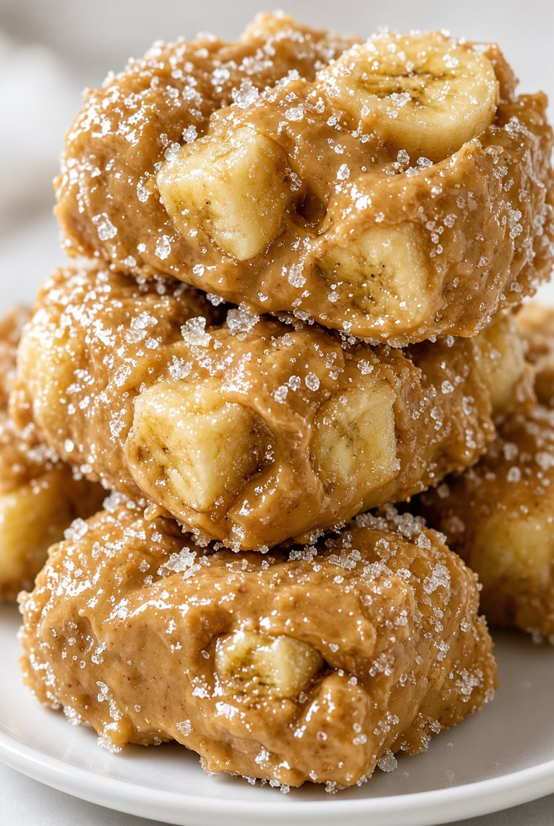 Frozen Peanut Butter Banana Pupsicles