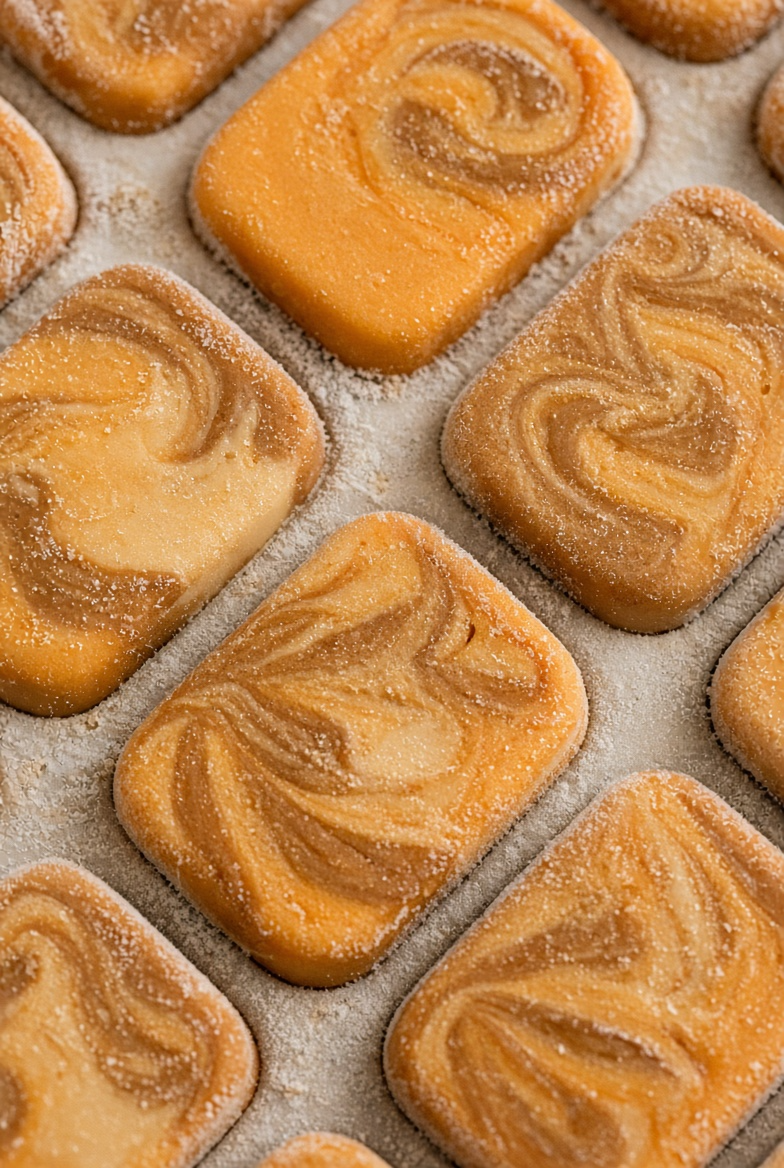 Frozen Pumpkin Peanut Butter Swirls