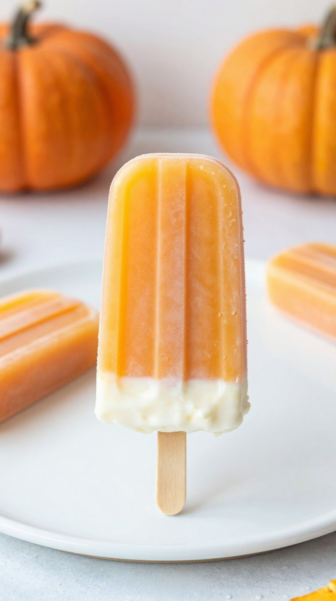 Frozen Pumpkin Yogurt Pupsicles