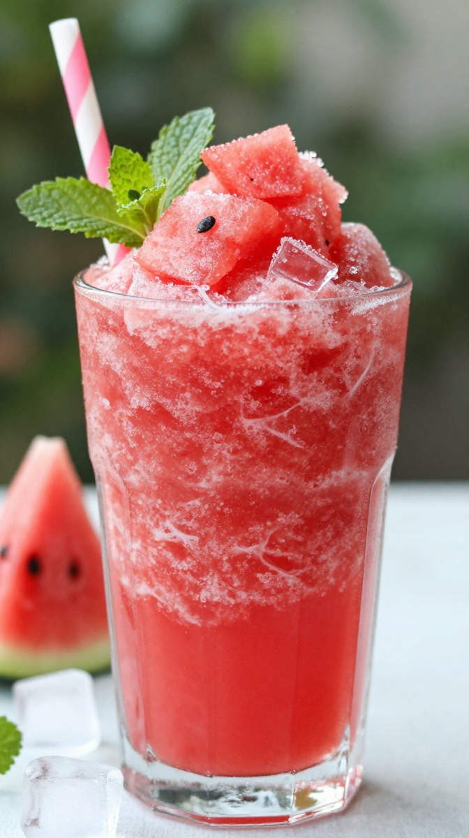 Frozen Watermelon Slushie