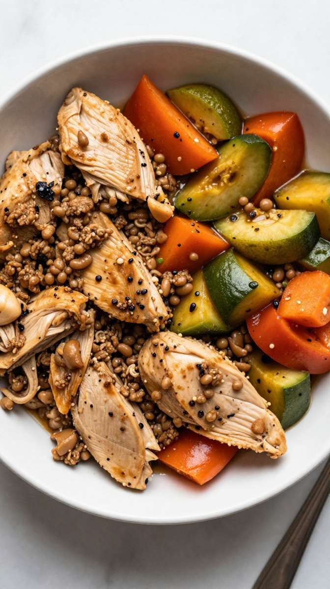 Ground Chicken & Veggie Bowl