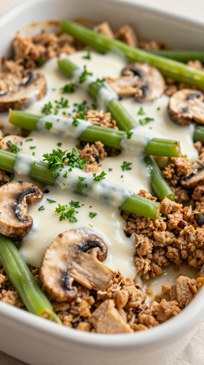 Ground Turkey & Green Bean Casserole