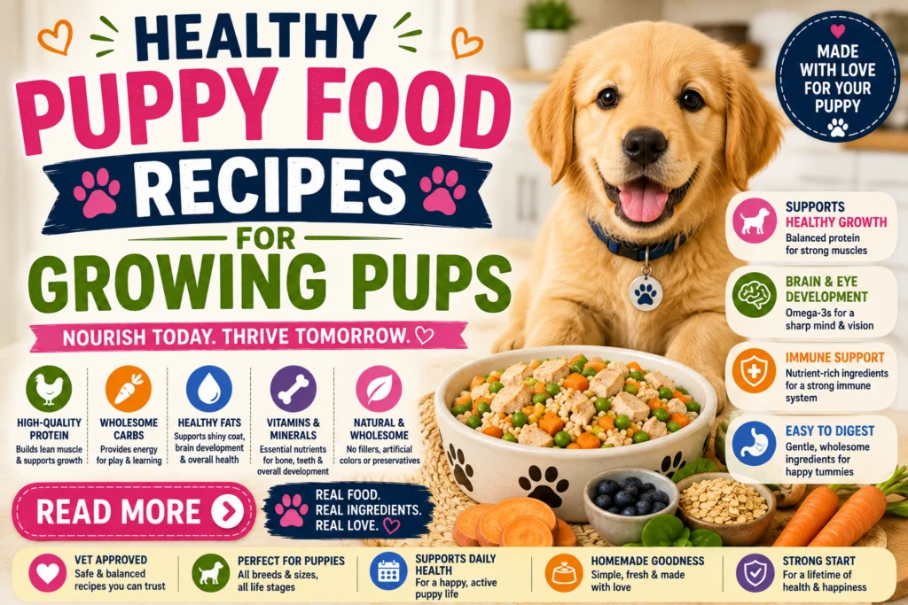 Healthy Puppy Food Recipes for Growing Pups