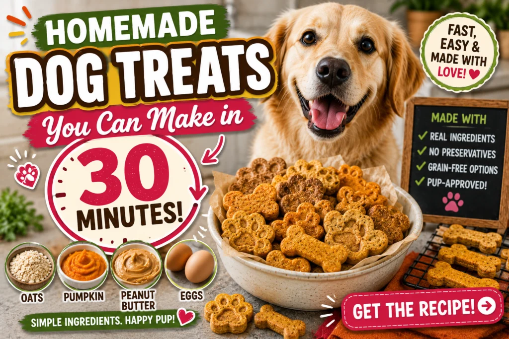 Homemade Dog Treats You Can Make in 30 Minutes
