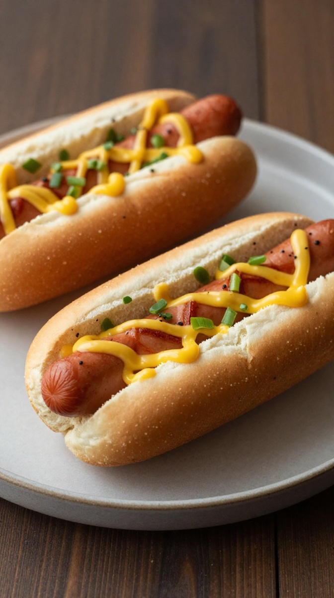 Hot Dog Bun Breakfast Sandwiches