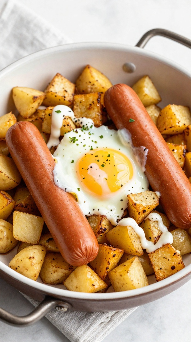 Hot Dog & Potato Breakfast Hash