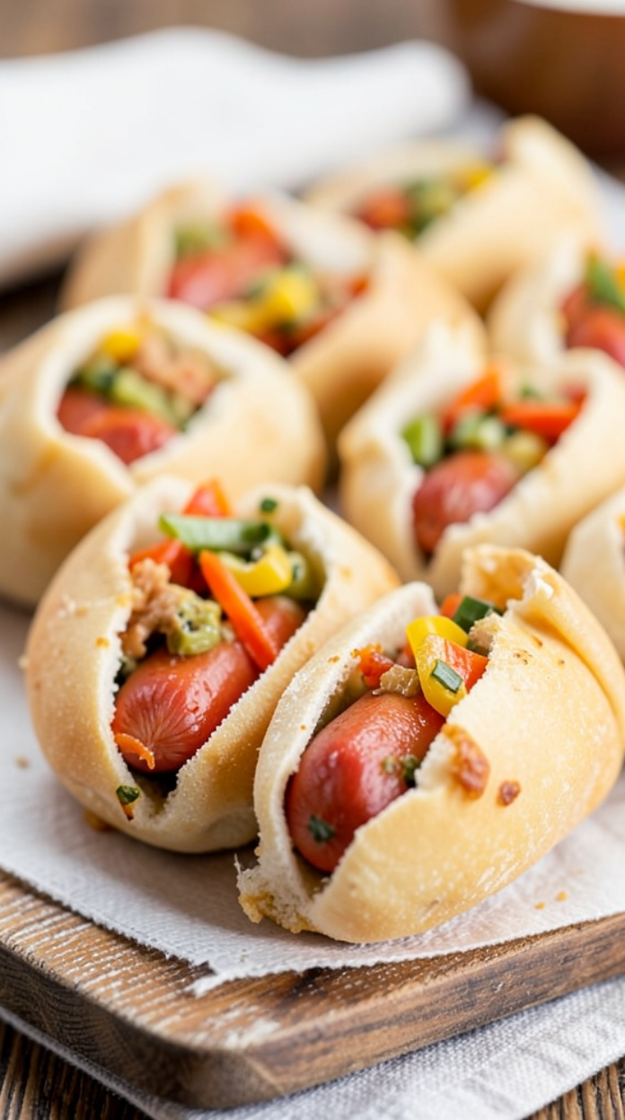 Hot Dog Stuffed Pockets