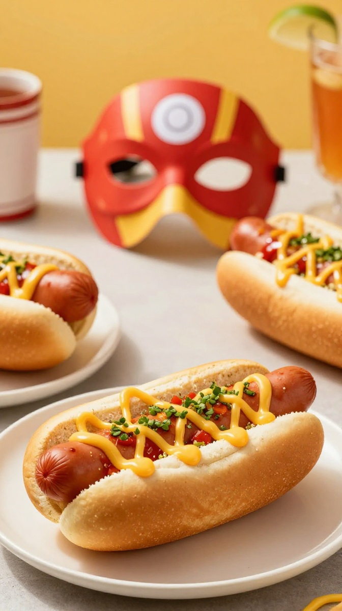 Hot Dog Superhero Masks (Seriously Cute!)