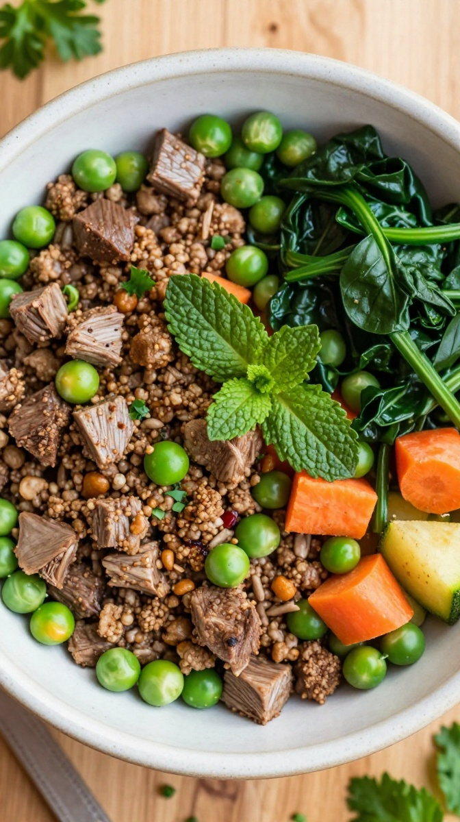 Lamb, Peas & Mint Medley
