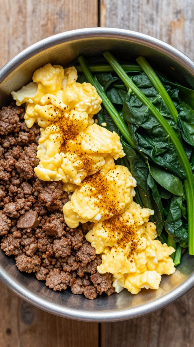 Lean Beef & Egg Scramble