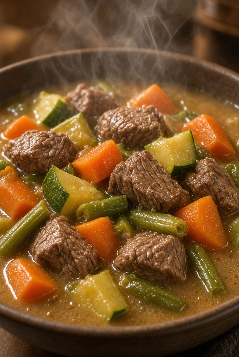 Lean Beef & Veggie Cooked Stew