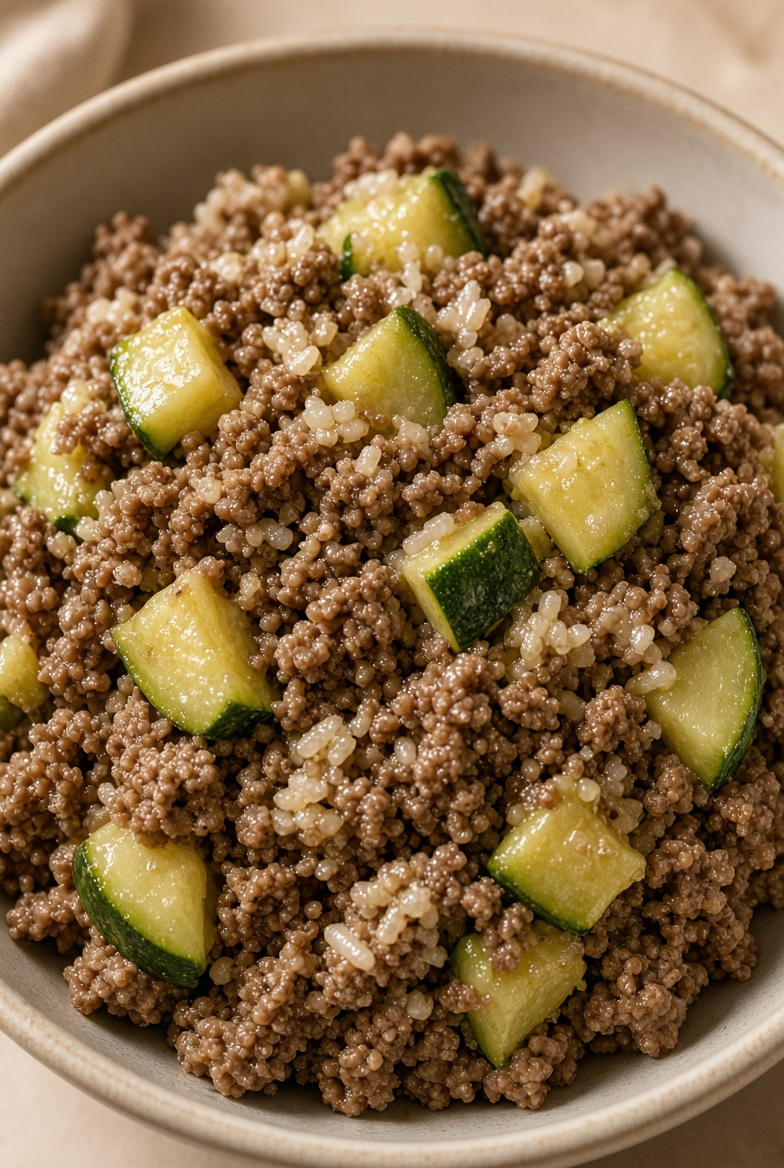 Lean Beef & Zucchini Weight-Friendly Mix